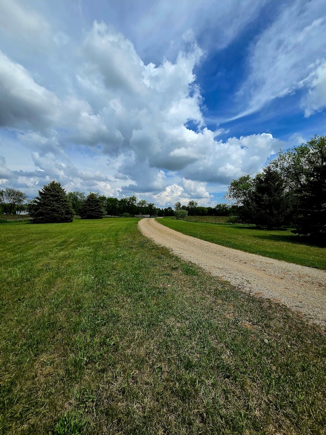 10071 Hillman Rd, Lakeview, MI 48850 - view of dirt / gravel road with a rural view