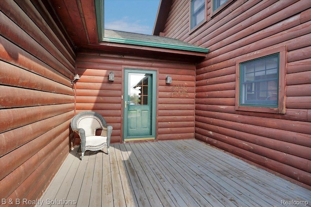 10071 Hillman Rd, Lakeview, MI 48850 - view of wooden terrace
