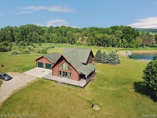10071 Hillman Rd, Lakeview, MI 48850 - view from above of property featuring a nearby body of water