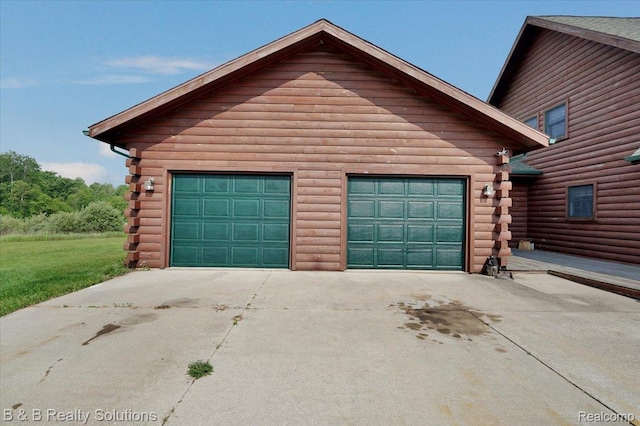 10071 Hillman Rd, Lakeview, MI 48850 - garage featuring driveway