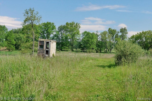 10071 Hillman Rd, Lakeview, MI 48850 - view of yard featuring an outbuilding