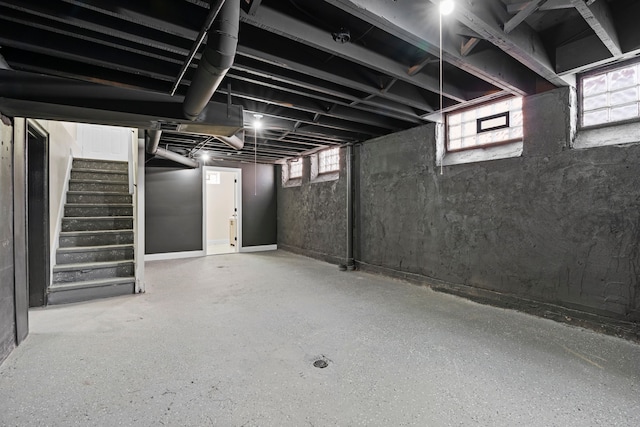 5027 Audubon Rd, Detroit, MI 48224 - basement featuring stairs