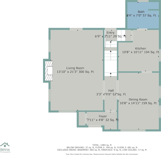 5027 Audubon Rd, Detroit, MI 48224 - floor plan / room layout