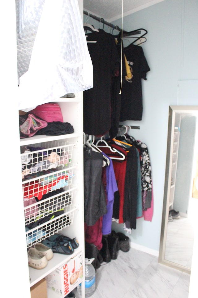 392 Hunters Rill, Oxford, MI 48371 - walk in closet with marble finish floors