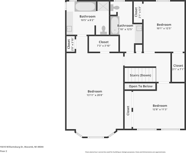 15610 Williamsburg Dr E, Macomb, MI 48044