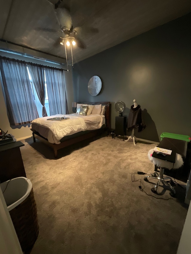 66 Winder St Unit 325, Detroit, MI 48201 - carpeted bedroom with ceiling fan