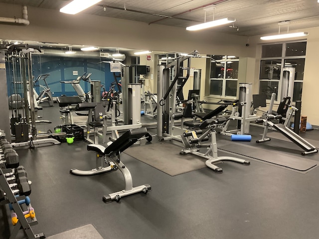 66 Winder St Unit 325, Detroit, MI 48201 - view of workout area