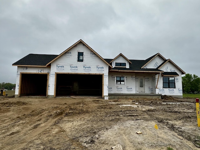 6135 Molli Dr, Allendale, MI 49401 - unfinished property with covered porch