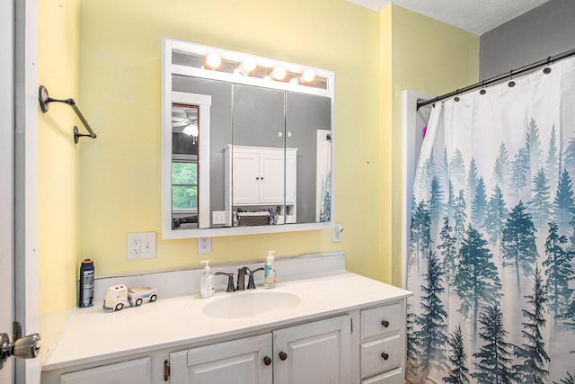 557 W James St, Lawrence, MI 49064 - full bathroom with vanity and curtained shower