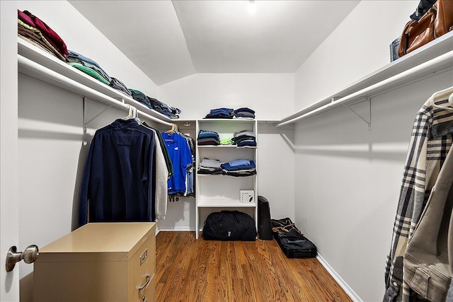 50951 Murray Hill Dr, Canton, MI 48187 - spacious closet featuring wood finished floors and lofted ceiling