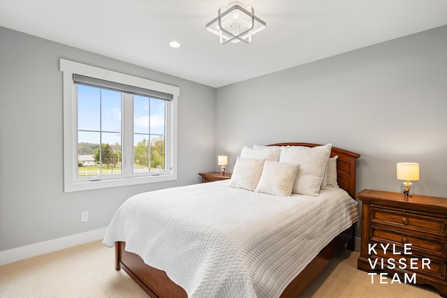 11650 Lally St NE, Lowell, MI 49331 - bedroom featuring baseboards, recessed lighting, and carpet flooring