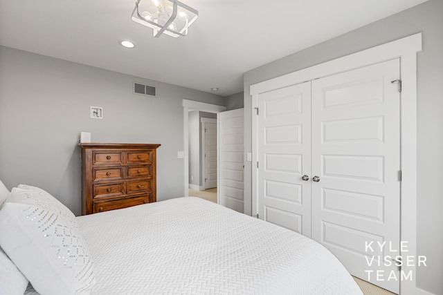 11650 Lally St NE, Lowell, MI 49331 - bedroom featuring a closet and recessed lighting
