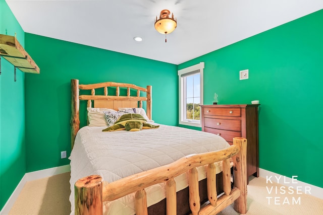 11650 Lally St NE, Lowell, MI 49331 - bedroom featuring baseboards, carpet floors, and recessed lighting