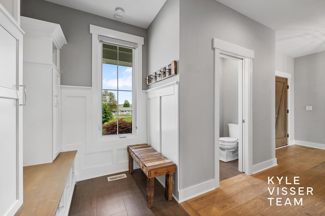 11650 Lally St NE, Lowell, MI 49331 - mudroom with dark wood-style flooring and baseboards