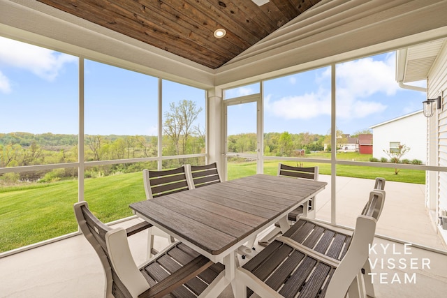 11650 Lally St NE, Lowell, MI 49331 - sunroom featuring lofted ceiling