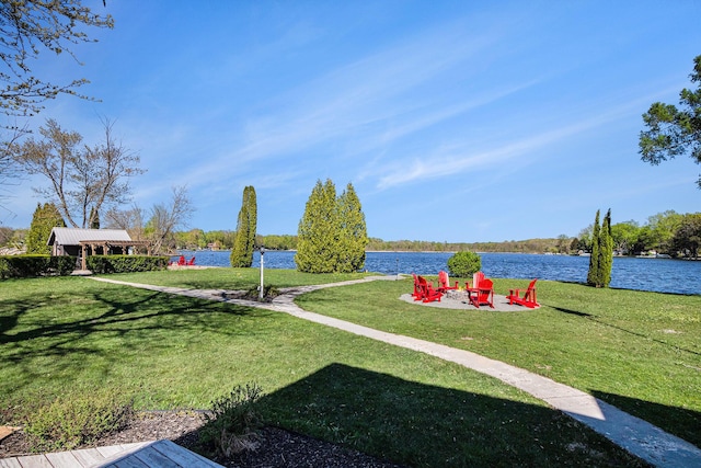 8700 E Napier Ave, Benton Harbor, MI 49022 - view of green lawn featuring a water view