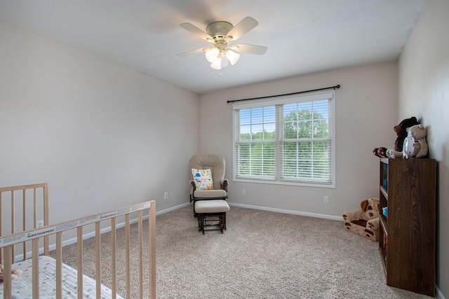 14275 Sunset Ridge Ct, Niles, MI 49120 - bedroom featuring carpet flooring, baseboards, and ceiling fan