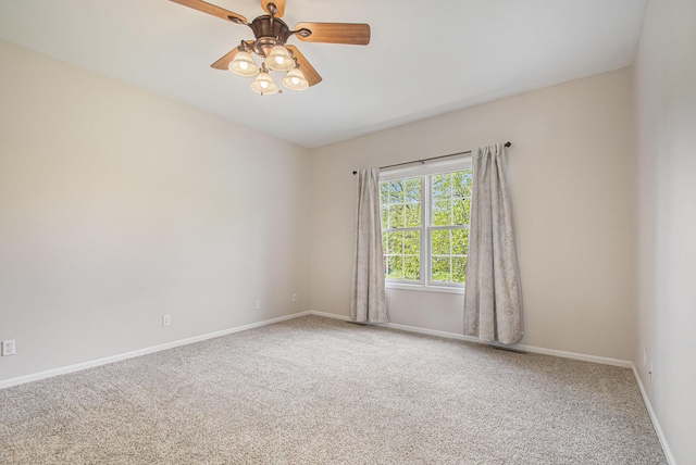 14275 Sunset Ridge Ct, Niles, MI 49120 - carpeted spare room with baseboards and a ceiling fan