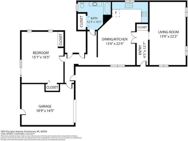 7795 Douglas Ave, Kalamazoo, MI 49009 - room layout