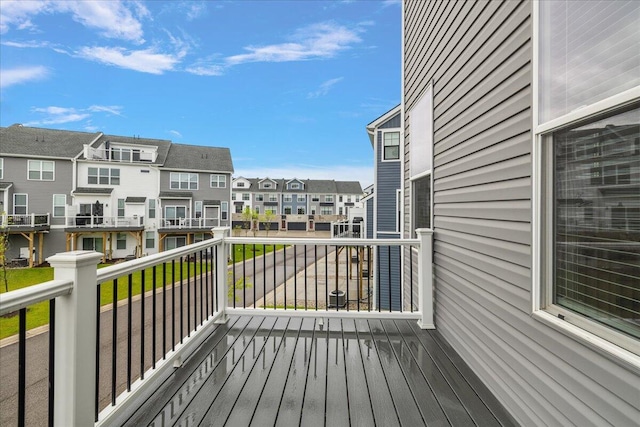 deck featuring a residential view
