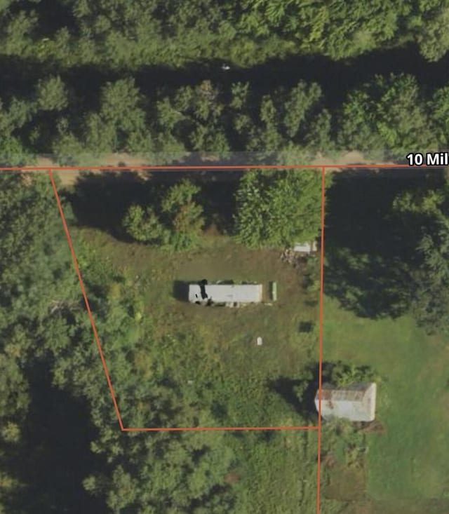 aerial overview of property's location with property boundaries highlighted