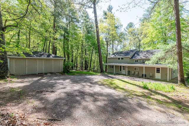 10436 Morgan Mills Ave NE, Greenville, MI 48838 - back of property with a porch