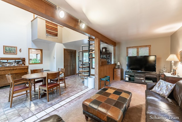 10436 Morgan Mills Ave NE, Greenville, MI 48838 - living area with light tile patterned floors