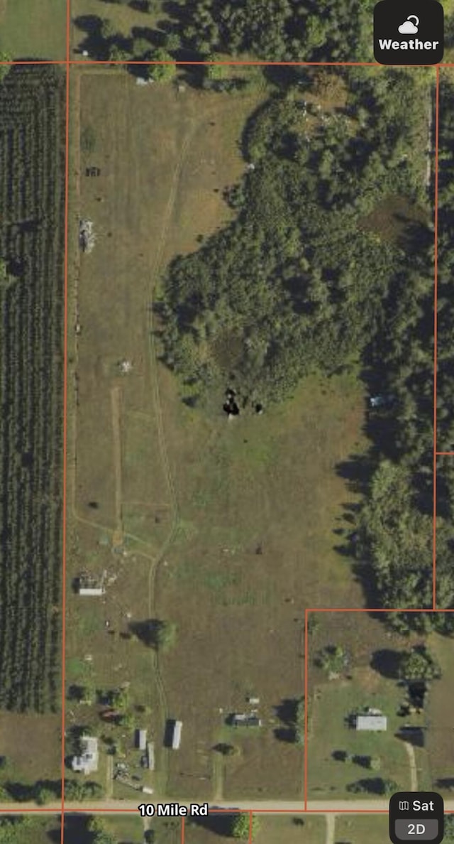 map / location with property parcel outlined
