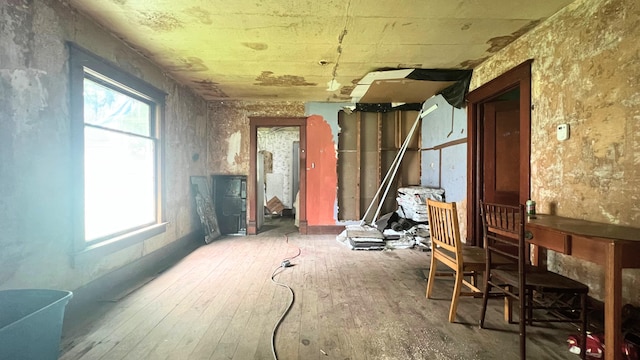 8059 N Wheeler Rd, Wheeler, MI 48662 - misc room featuring hardwood / wood-style floors