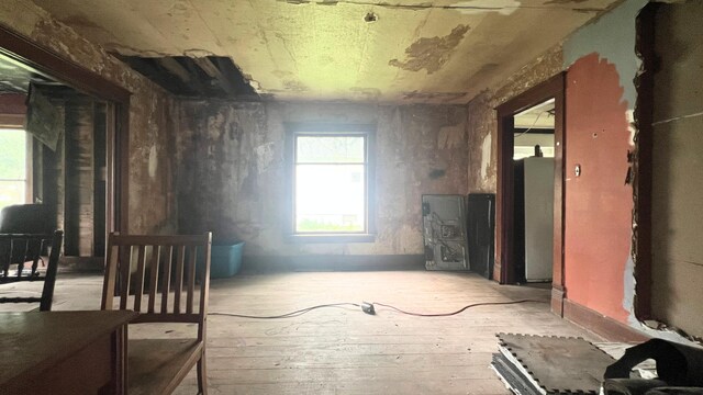 8059 N Wheeler Rd, Wheeler, MI 48662 - miscellaneous room featuring light wood finished floors