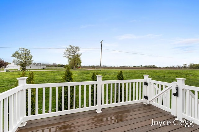 4755 Boulder Dr, Holland, MI 49423 - wooden terrace featuring a yard