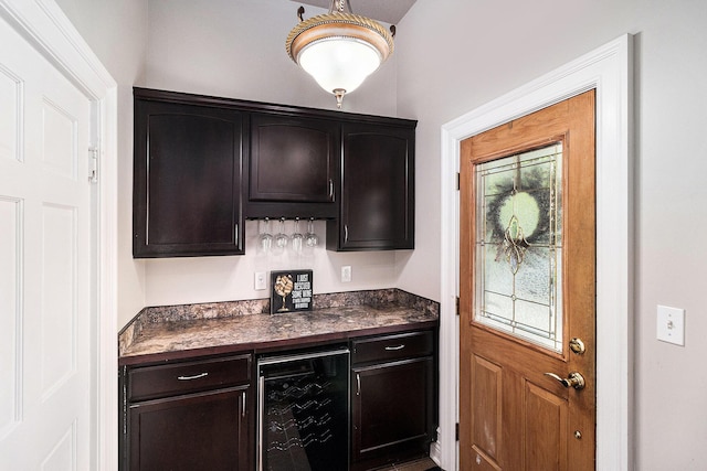 705.5 E Ludington Ave, Ludington, MI 49431 - indoor dry bar featuring wine cooler