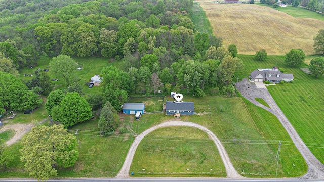 21164 Calvin Hill St, Cassopolis, MI 49031 - aerial overview of property's location featuring rural landscape