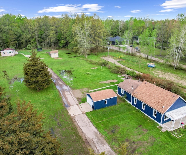 24108 Martinsville Rd, Belleville, MI 48111 - bird's eye view of a heavily wooded area
