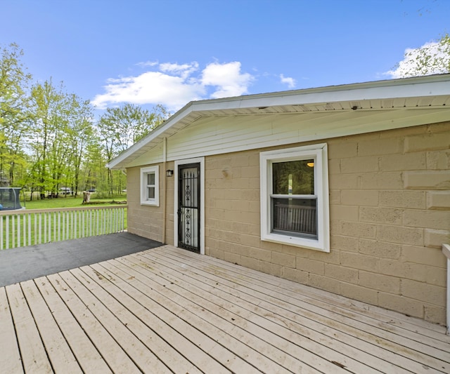 24108 Martinsville Rd, Belleville, MI 48111 - view of wooden terrace