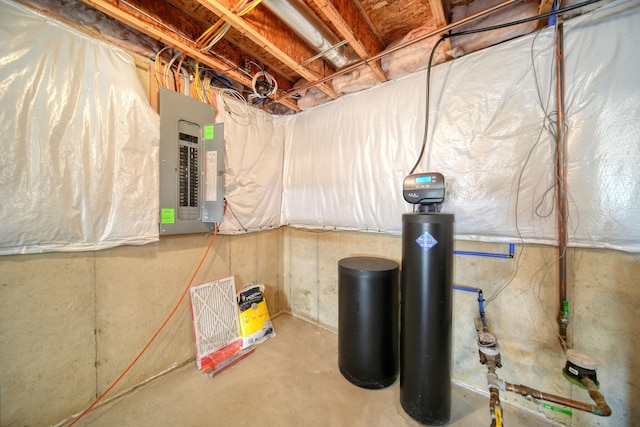 510 Edward J St, Clinton, MI 49236 - unfinished basement with electric panel