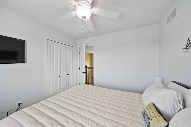510 Edward J St, Clinton, MI 49236 - bedroom featuring a closet and ceiling fan