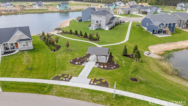 12745 Riverton Rd, Grand Haven, MI 49417 - aerial perspective of suburban area featuring a large body of water