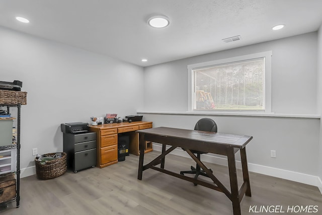 12745 Riverton Rd, Grand Haven, MI 49417 - office space featuring light wood-style floors, recessed lighting, and baseboards