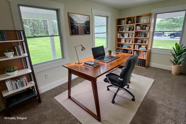 928 Lincoln St, Grand Rapids, MI 49534 - carpeted home office with healthy amount of natural light and baseboards