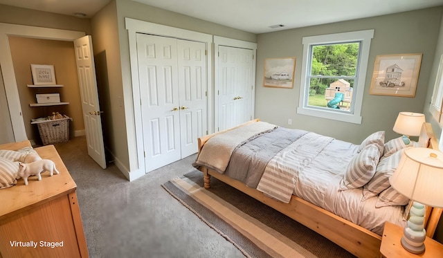 928 Lincoln St, Grand Rapids, MI 49534 - bedroom with multiple closets and carpet floors