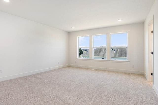 6182 Longhorn Trl, Stevensville, MI 49127 - empty room with light colored carpet and recessed lighting