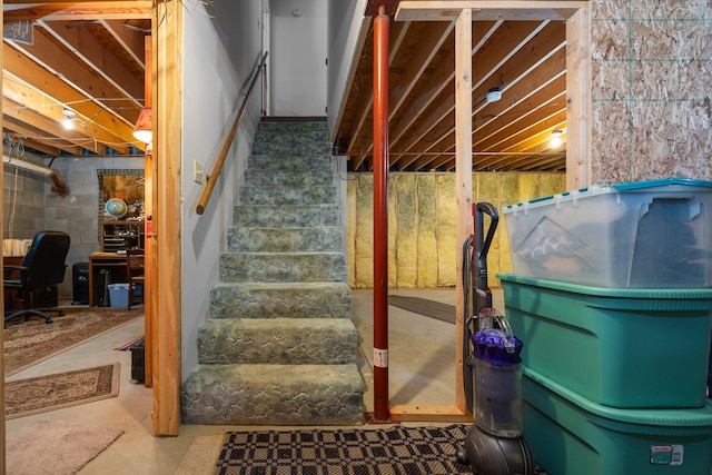 view of stairs