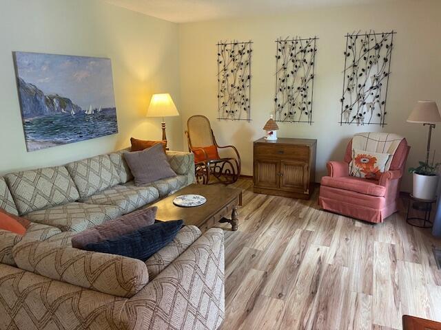 5410 Country Aire Dr Unit 14, Coloma, MI 49038 - living area with wood finished floors