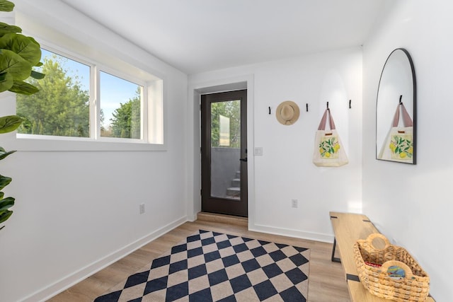 3500 Lakeshore Dr, Saint Joseph, MI 49085 - foyer entrance featuring healthy amount of natural light, light wood finished floors, and baseboards