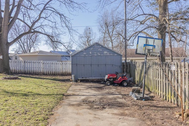 2106 Forest, Portage, MI 49002 - view of yard with a storage shed and an outdoor structure