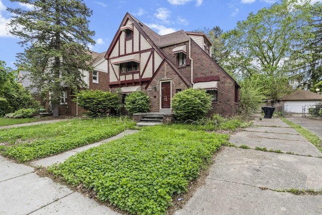 16634 Parkside St, Detroit, MI 48221 - tudor-style house featuring brick siding and stucco siding