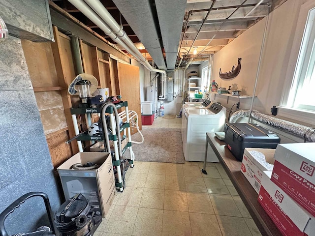 2565 Carleton Rockwood Rd, Carleton, MI 48117 - below grade area with separate washer and dryer