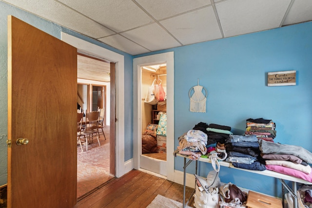 27 Hawley St, Quincy, MI 49082 - office featuring wood-type flooring and a drop ceiling