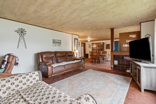 27 Hawley St, Quincy, MI 49082 - living room featuring wood finished floors